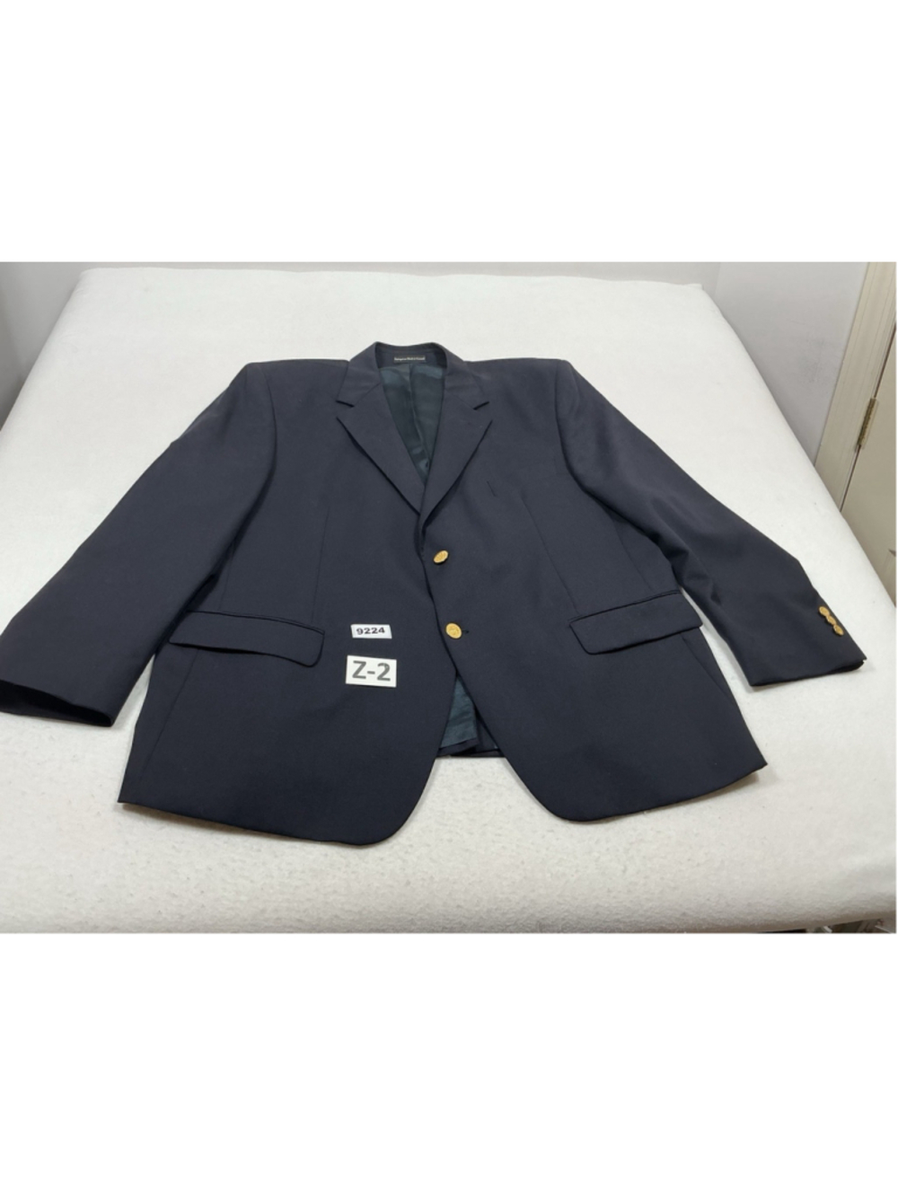 Mens Excellent Botany 500 Sports Coat 46 Short Navy